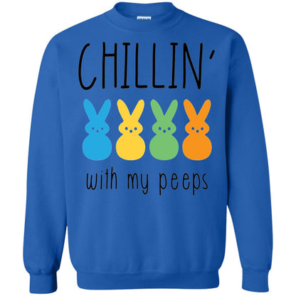 Chillin With My Peeps Happy Easter T-shirt Royal