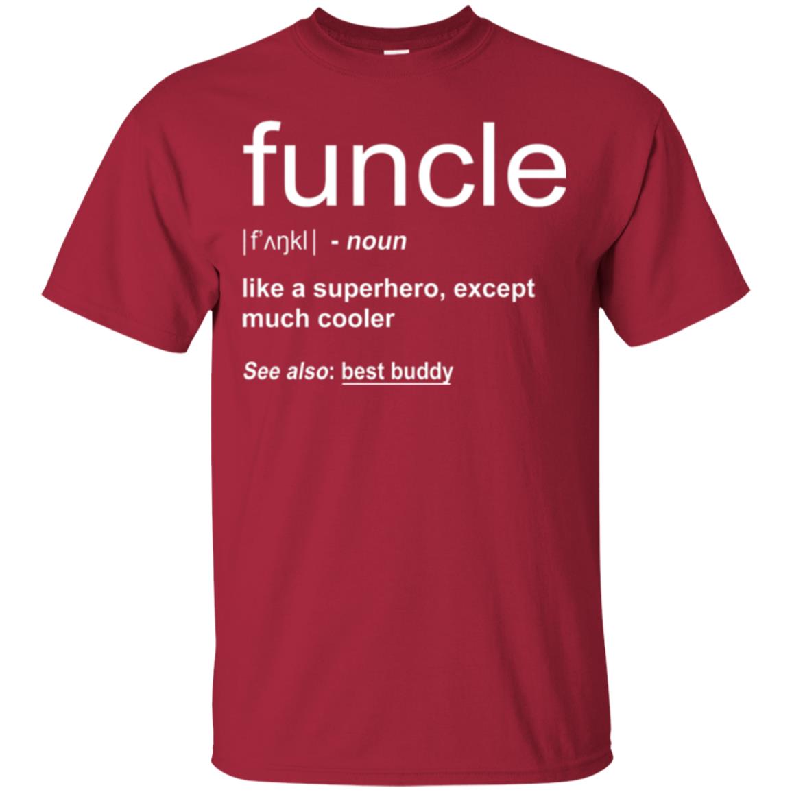 Funny Uncle T-shirt Funcle Cardinal
