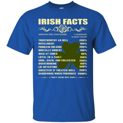 Irish Facts Intelligent Problem Solving Shirt Royal