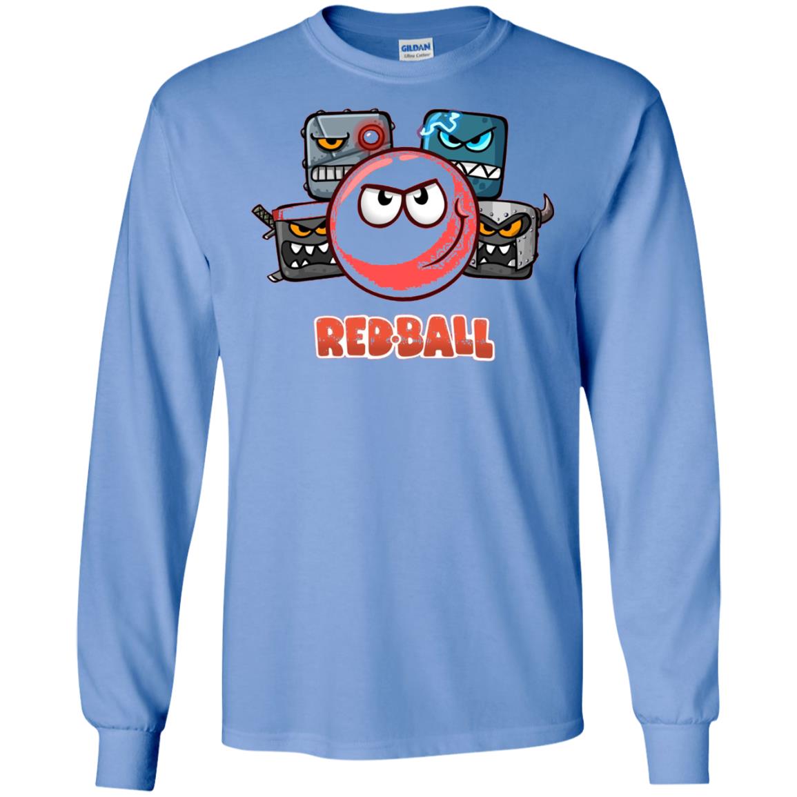 Red Ball 4 The Crew Game Lover T-shirt Carolina Blue