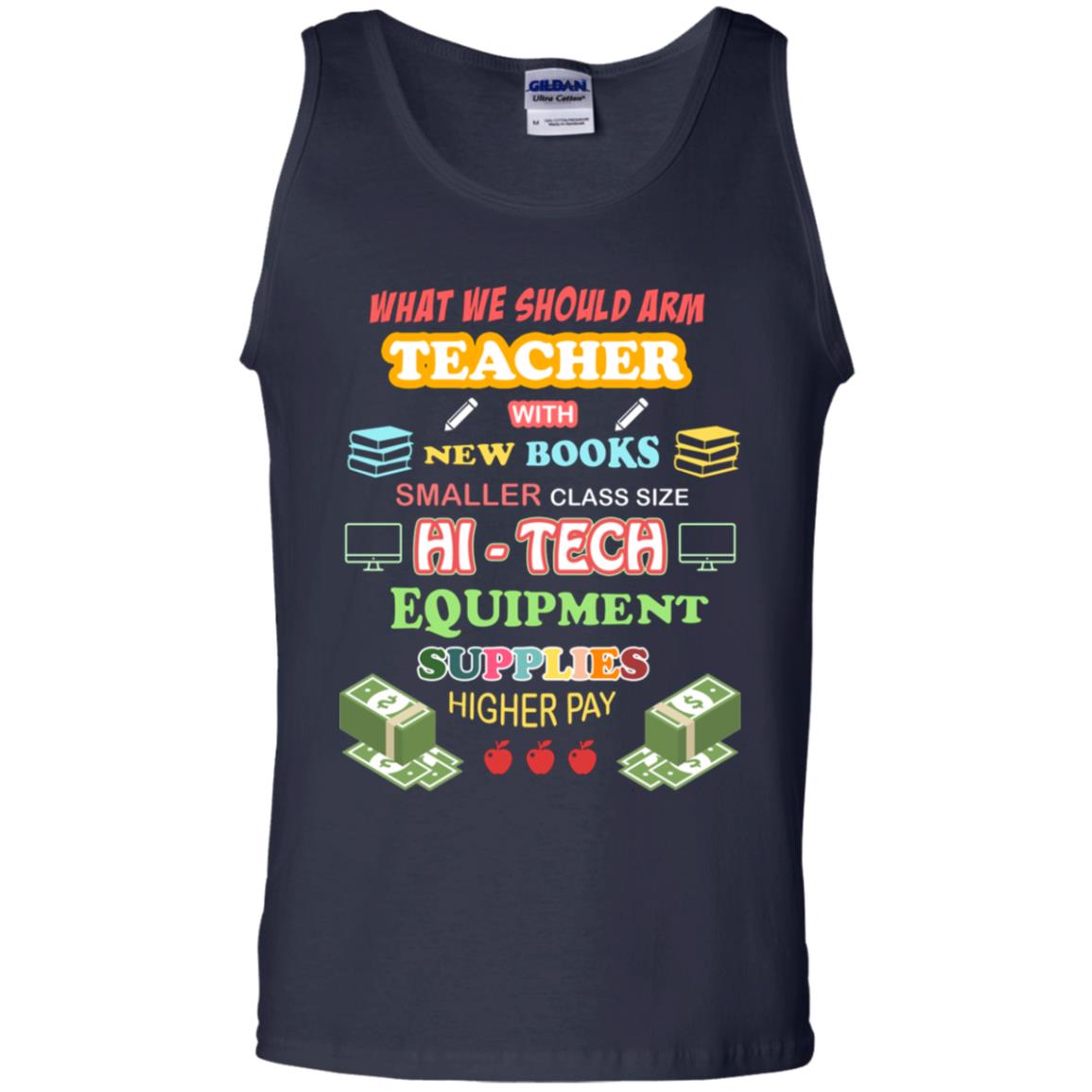 What We Should Arm Teacher With New Books Smaller Class Size Hi - Tech Equipment Supplies Higher Pay Navy