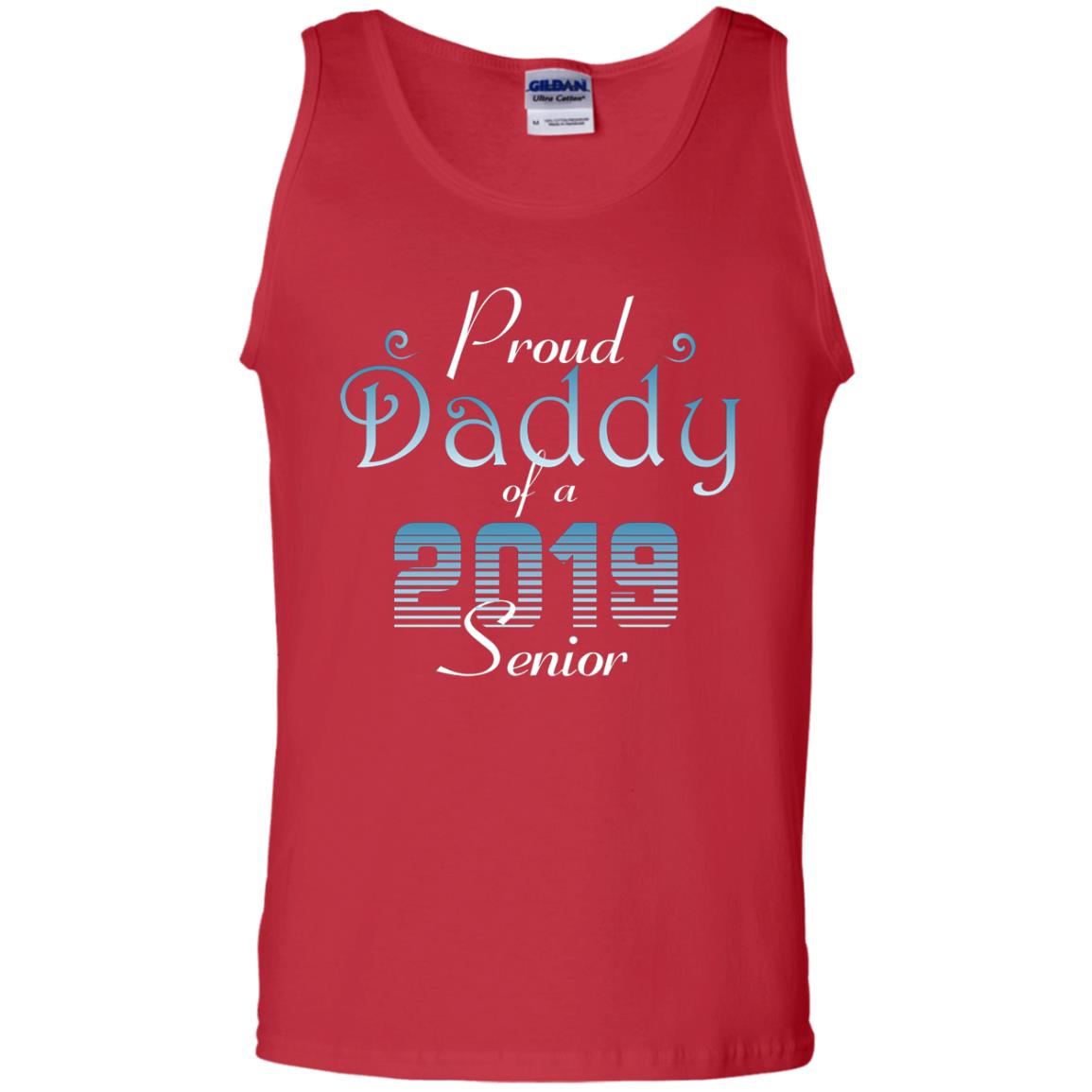 Proud Daddy Of 2019 Senior Father Shirt Red