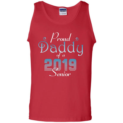 Proud Daddy Of 2019 Senior Father Shirt Red