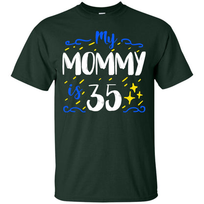 My Mommy Is 35 35th Birthday Mommy Shirt For Sons Or Daughters Forest