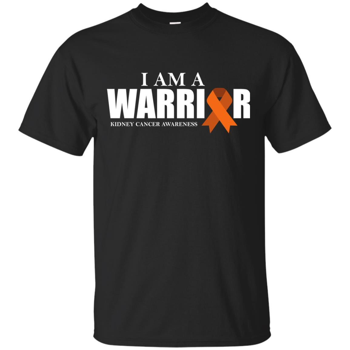 Kidney Cancer Awareness T-shirt I Am A Warrior Kidney Cancer Awareness Black