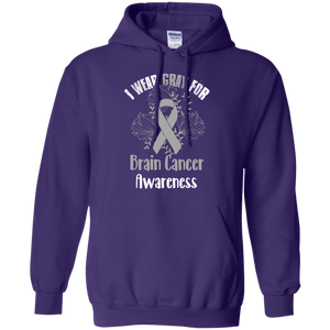 I Wear Gray For Brain Cancer Awareness T-shirt