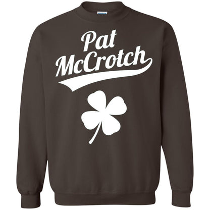 Funny Pat Mccrotch St. Patricks Shamrock T-shirt Dark Chocolate