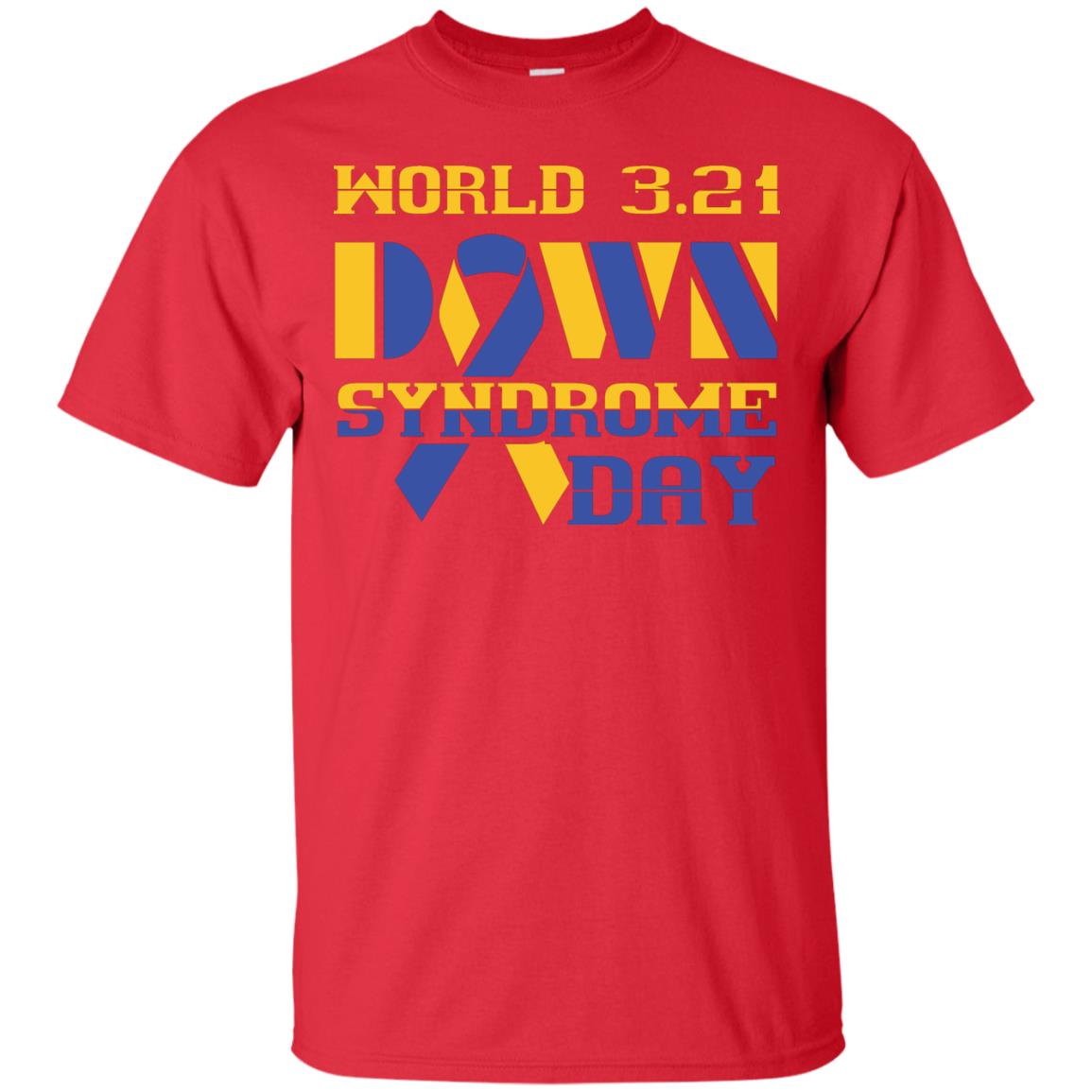 World 3.21 Down Syndrome Day Gift Shirt For Men Or Women Red