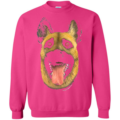 Dog Lover T-shirt Creepy Dog Head T-shirt Heliconia