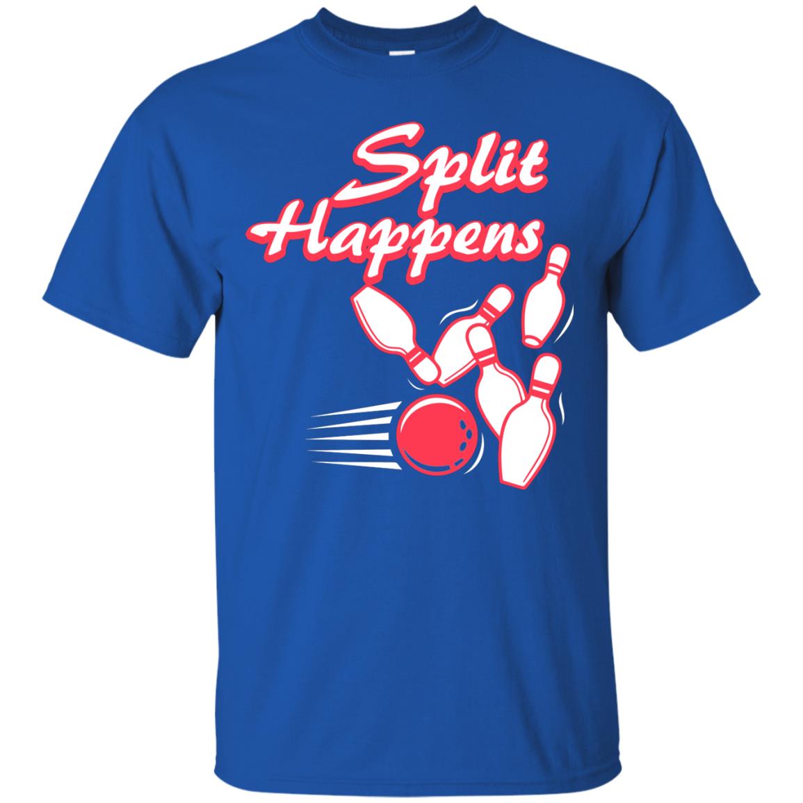Bowling Lover T-shirt Split Happens Royal