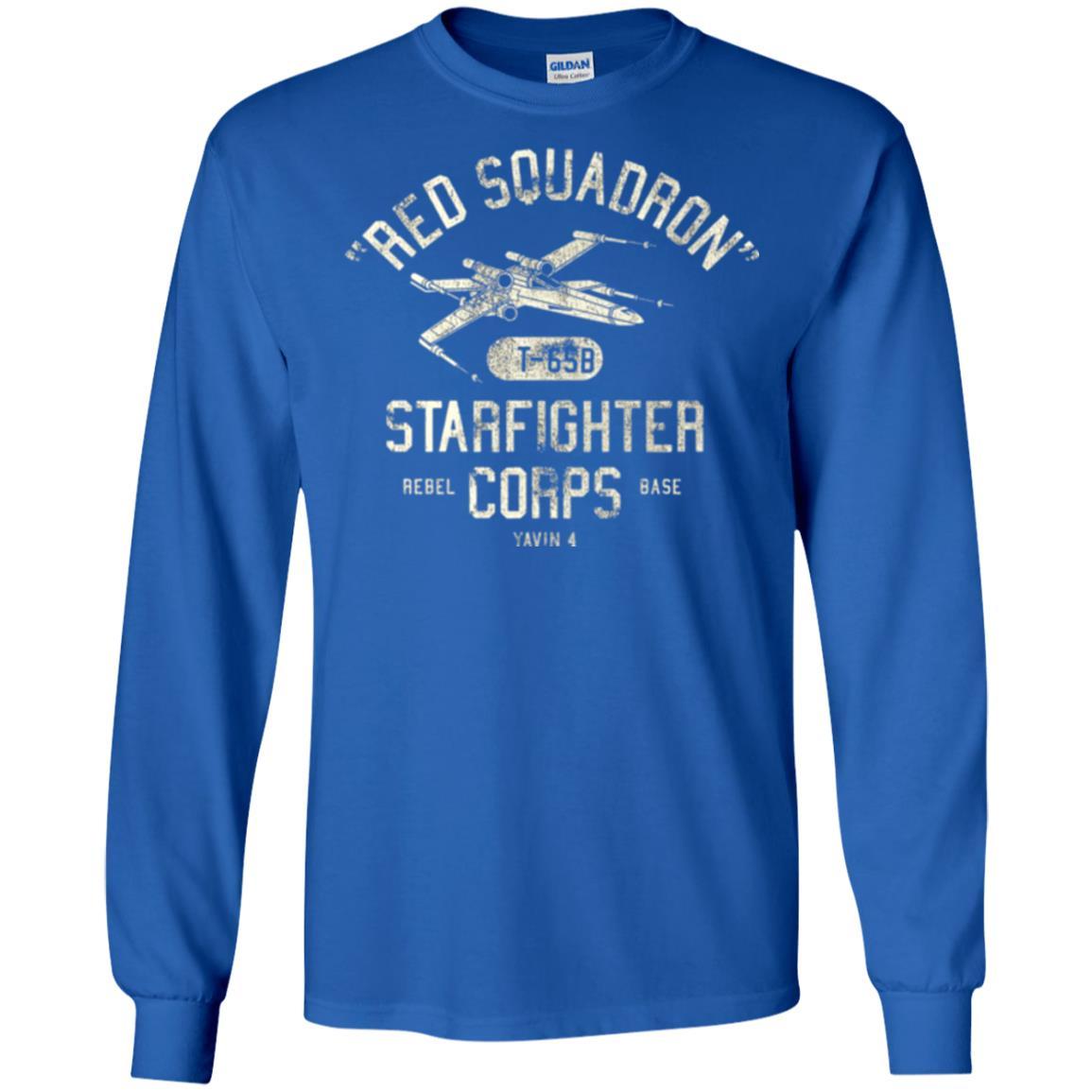 Movie T-shirt Red Squadron Starfighter Rebel Corps Base Royal
