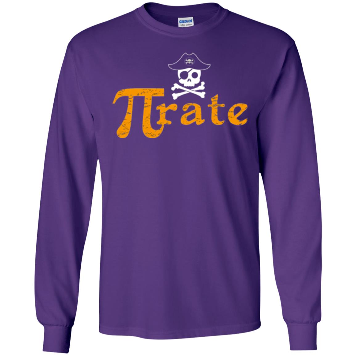 Math Pirate Pi Day T-shirt Funny Math Pirate Purple