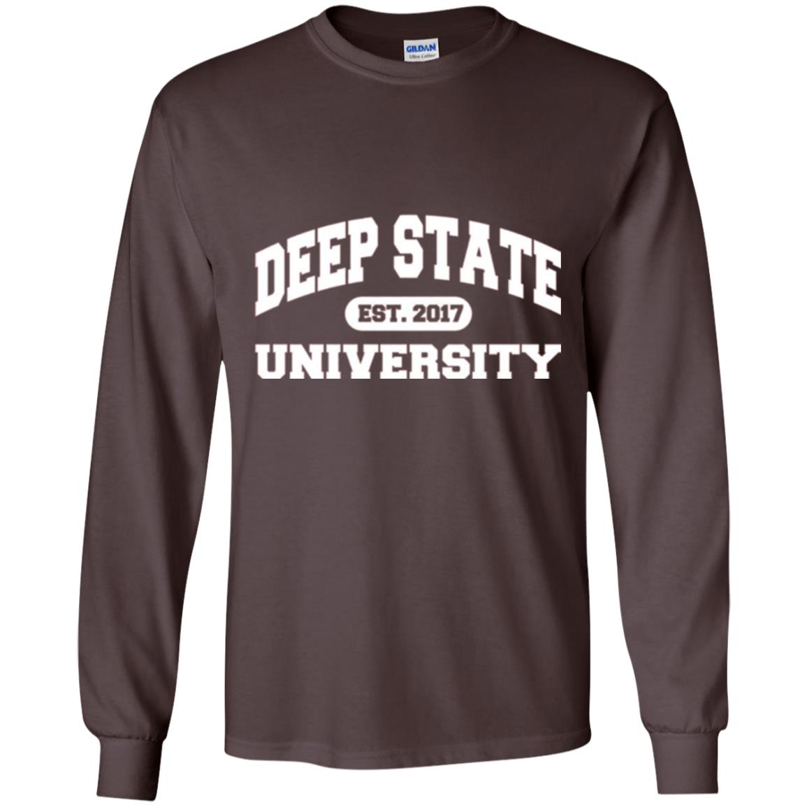 Deep State University T-shirt Dark Chocolate