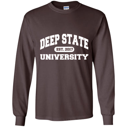 Deep State University T-shirt Dark Chocolate