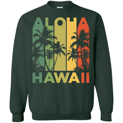 Vintage Hawaiian Islands T-Shirt Forest Green