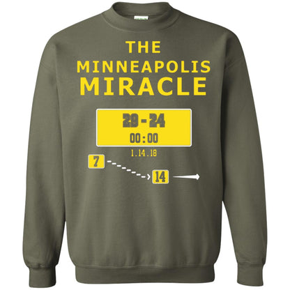 Football Lover T-shirt The Minneapolis Miracle Military Green