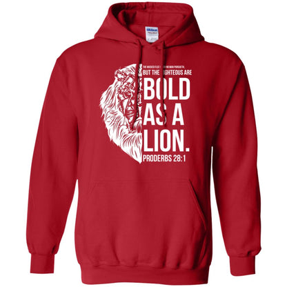 Christian T-shirt Bold As A Lion T-shirt Red