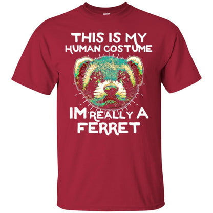 Polecat T-shirt This Is My Human Costume Im Really A Ferret Cardinal