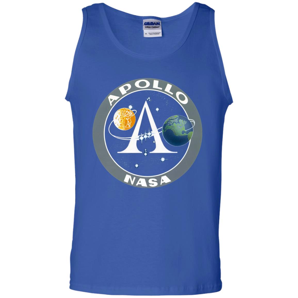 Apollo Program Moon Landing Patch Print Nasa Astronomy T-shirt Royal