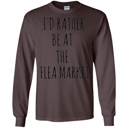 I_d Rather Be At The Flea Market T-shirt Dark Chocolate