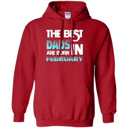 Daddy T-shirt The Best Dads Are Born In February Red