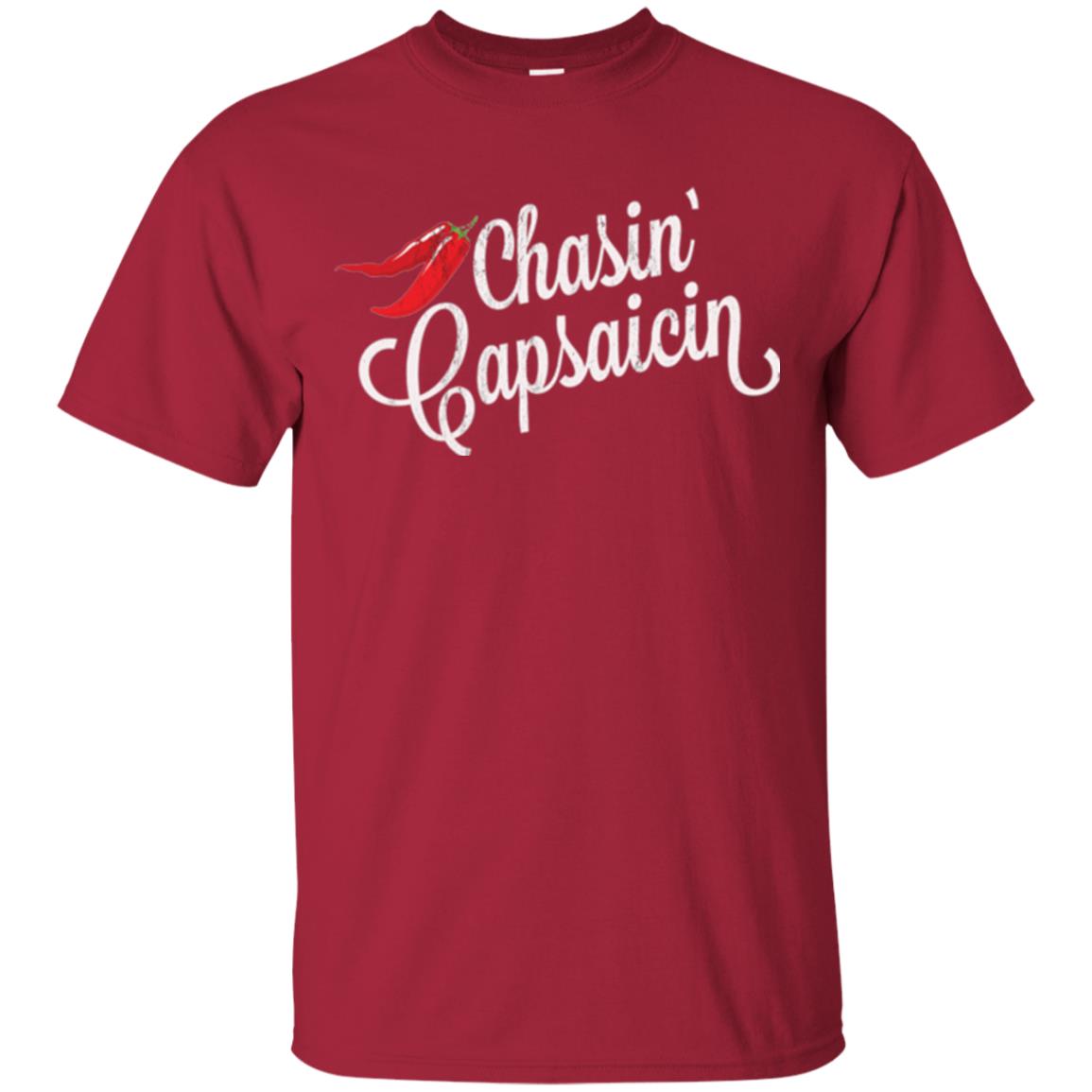 Hot Pepper Lover T-shirt Chasin Capsaicin Spicy Food Cardinal