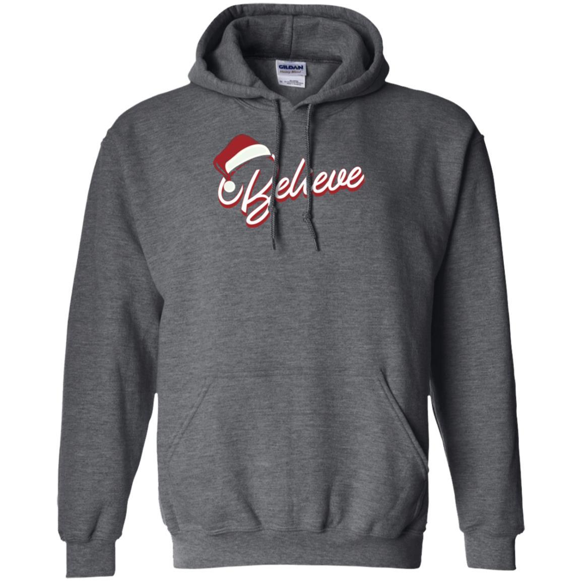 Christmas T-shirt Believe In Santa Claus Dark Heather