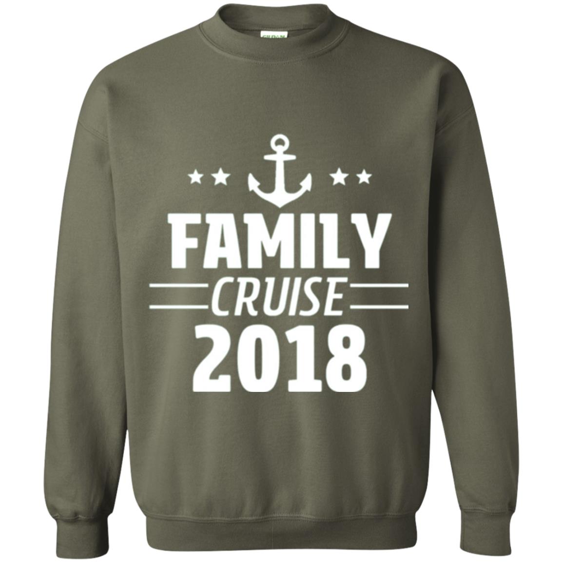 Family Cruise Vacation 2018 T-shirt Military Green
