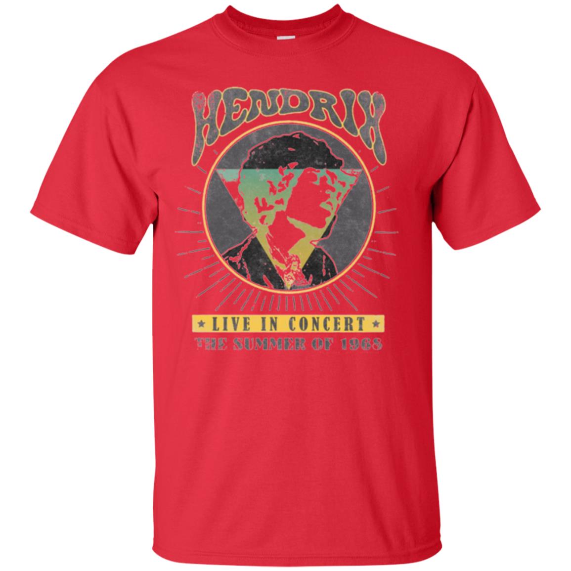 Vintage Concert T-shirt Jimi Hendrix Red