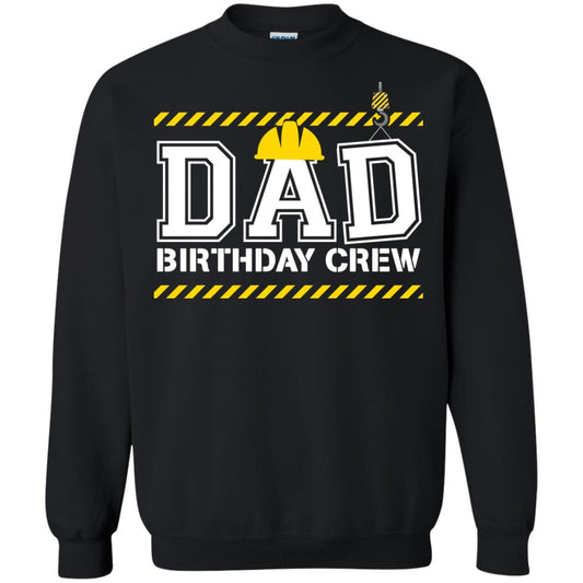 Dad Birthday Crew Construction Worker Shirt Daddy Black