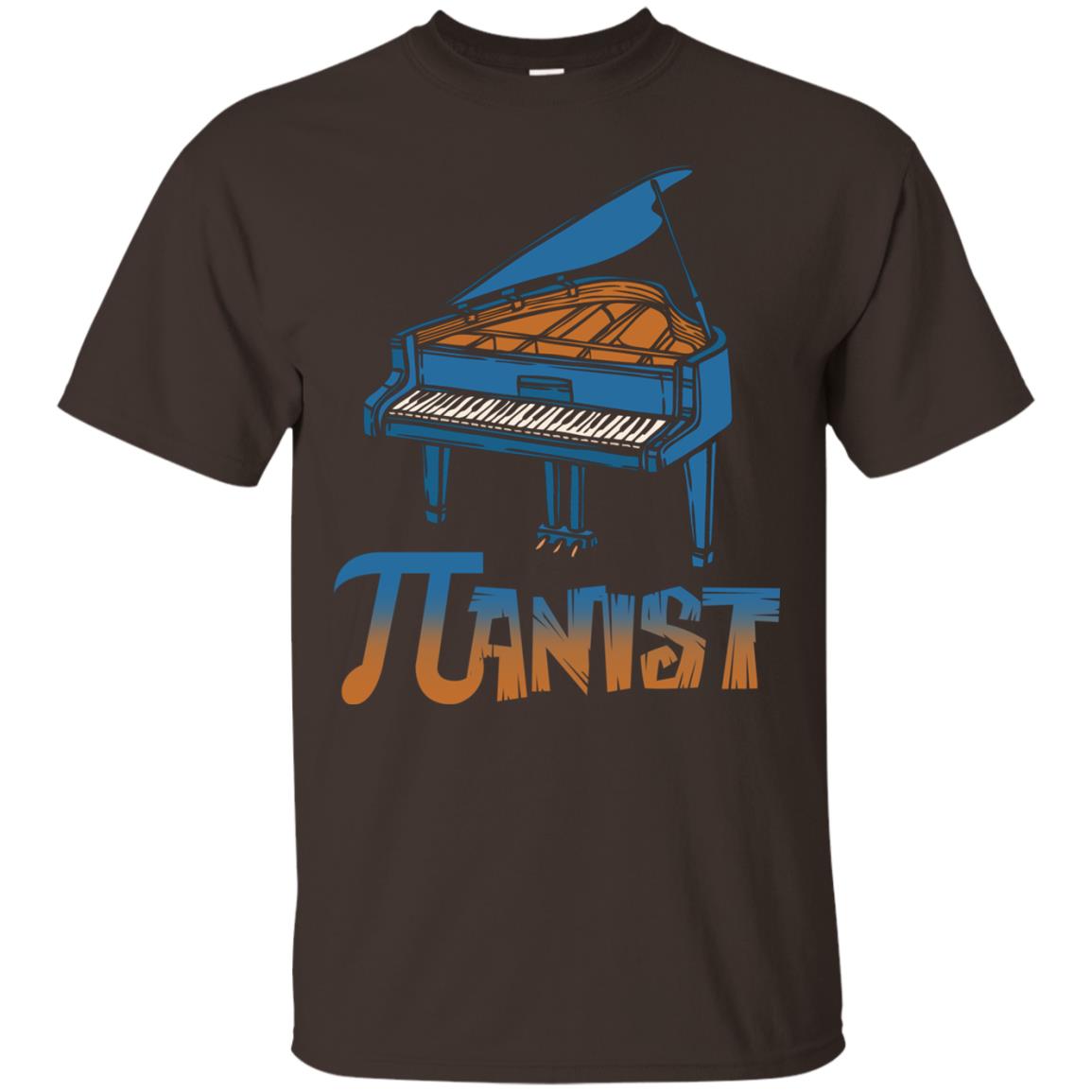 Pianist T-shirt Pi Day With Piano Dark Chocolate