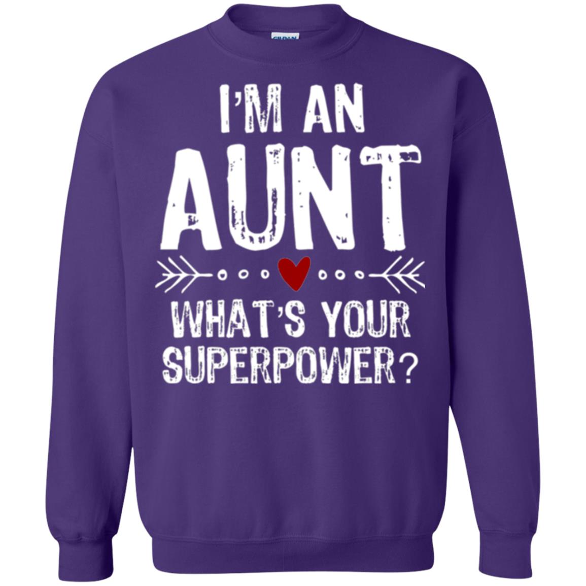 Aunt T-shirt I_m An Aunt What_s Your Superpower Purple