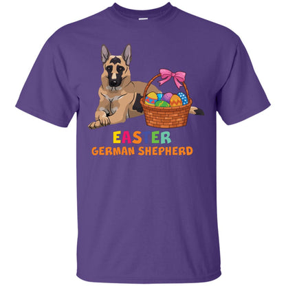 Easter German Shepherd Dog Lover T-shirt For Easter Purple