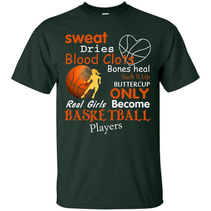 Basketball Shirt Real Girls Become Basketball Players Forest