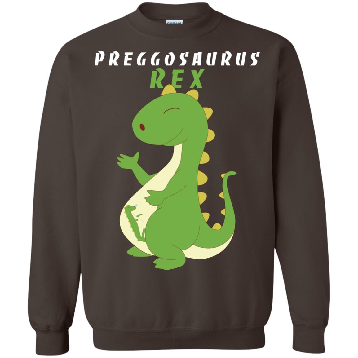 Dinosaur Pregnancy Pregosaurus Shirt Dark Chocolate