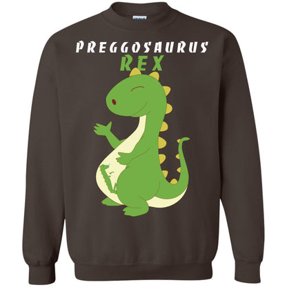 Dinosaur Pregnancy Pregosaurus Shirt Dark Chocolate
