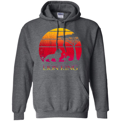 Cartoon T-shirt Lion King Vintage Sunset Dark Heather
