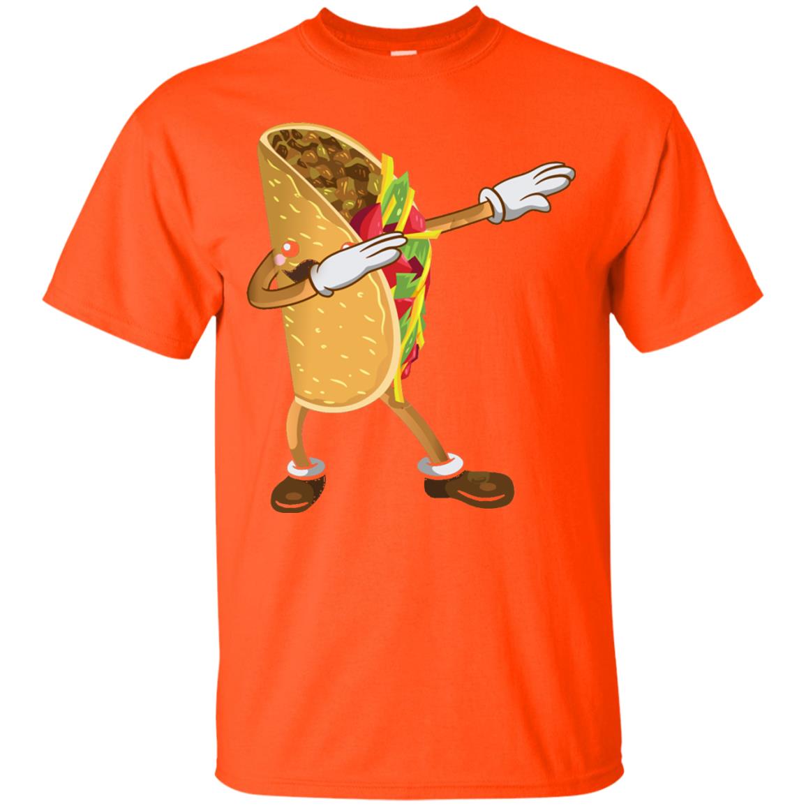 Dabbing Taco Shirt Funny Cinco De Mayo 2018 Orange