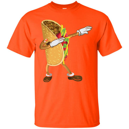 Dabbing Taco Shirt Funny Cinco De Mayo 2018 Orange