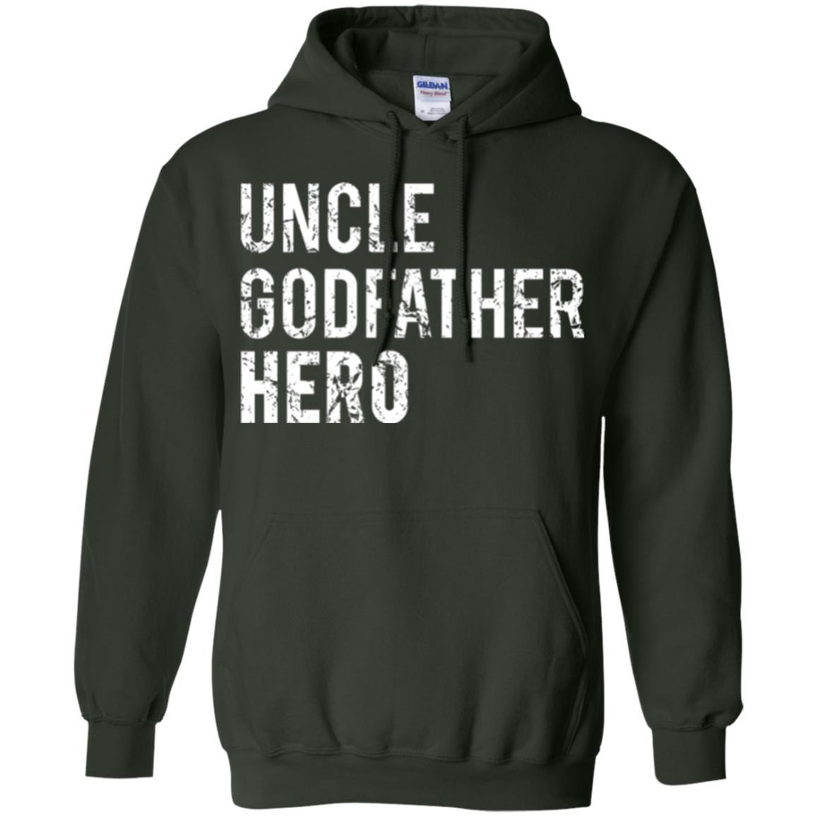 Family T-shirt Uncle Godfather Hero Forest Green