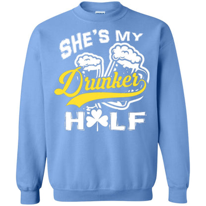 She's My Drunker Half Saint Patrick's Day T-shirt Carolina Blue