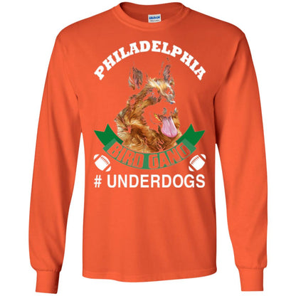 Football Lover T-shirt Philadelphia Bird Gang Underdogs 2018 Orange