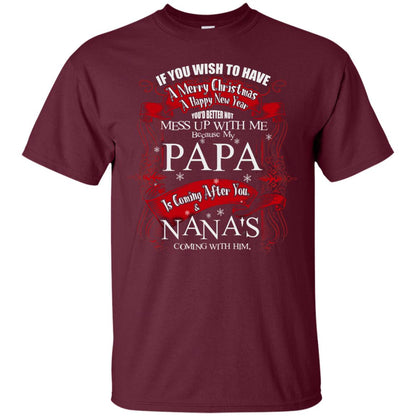 If You Wish To Have A Merry Christmas And A Happy New Year Maroon