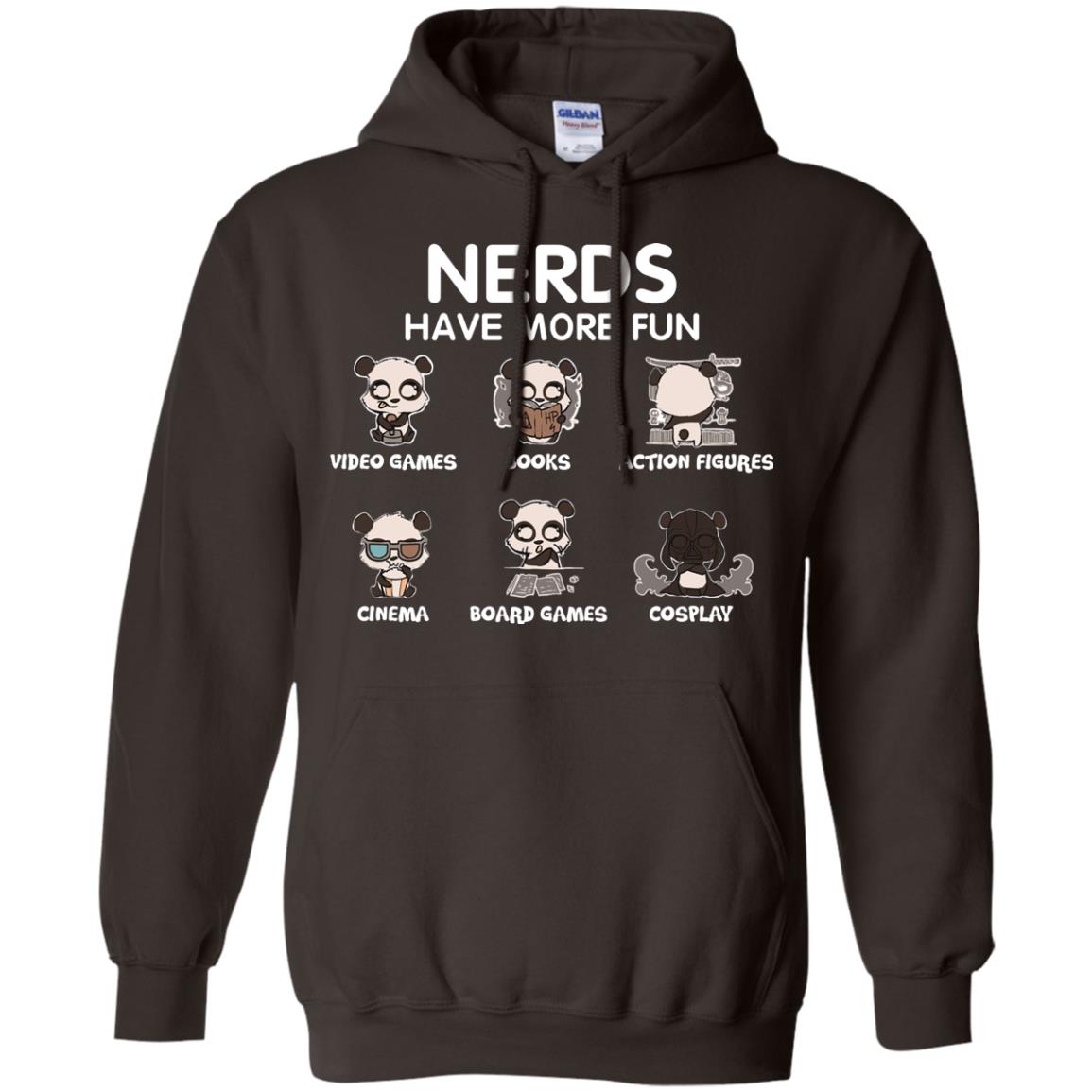 Nerds Have More Fun Video Games Books Action Figures Shirts Dark Chocolate