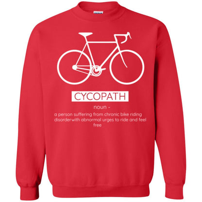 Biker T-shirt Cycopath Definition T-shirt Red