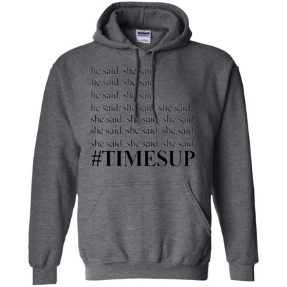 Women_s Right T-shirt Hashtag Times Up He Said She Said Dark Heather