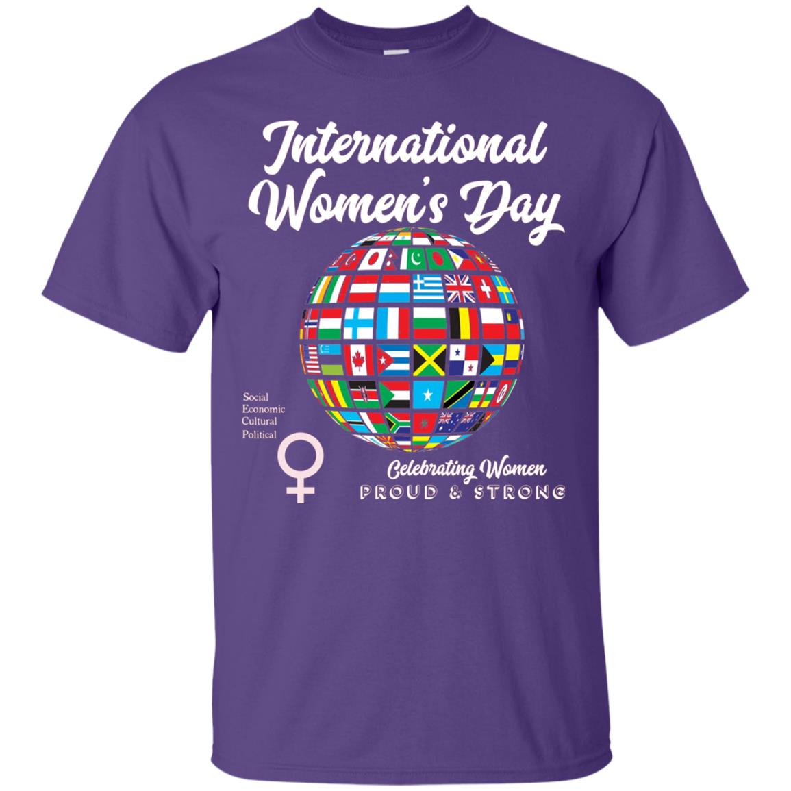 International Women_s Day T-shirt Purple