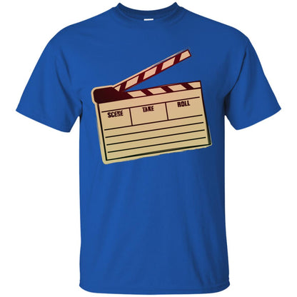 Movie Clapper Filmmaker Film Student Shirt Royal