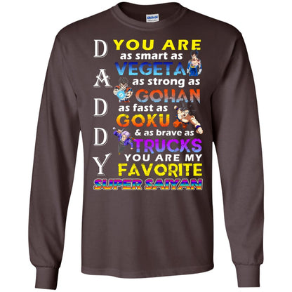 You Are As Smart As Vegeta Daddy T-shirt Dark Chocolate