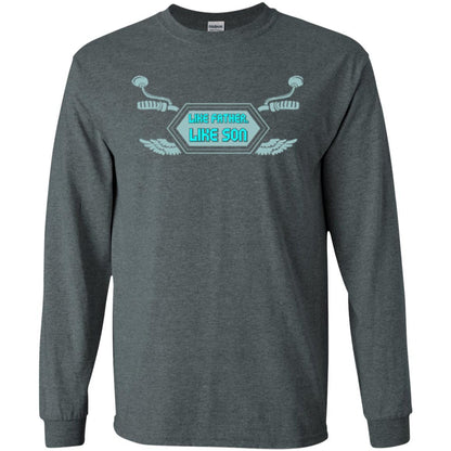 Motocross T-shirt Like Father Like Son Dark Heather